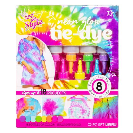 Just My Style&#xAE; Neon Glow Tie-Dye Box